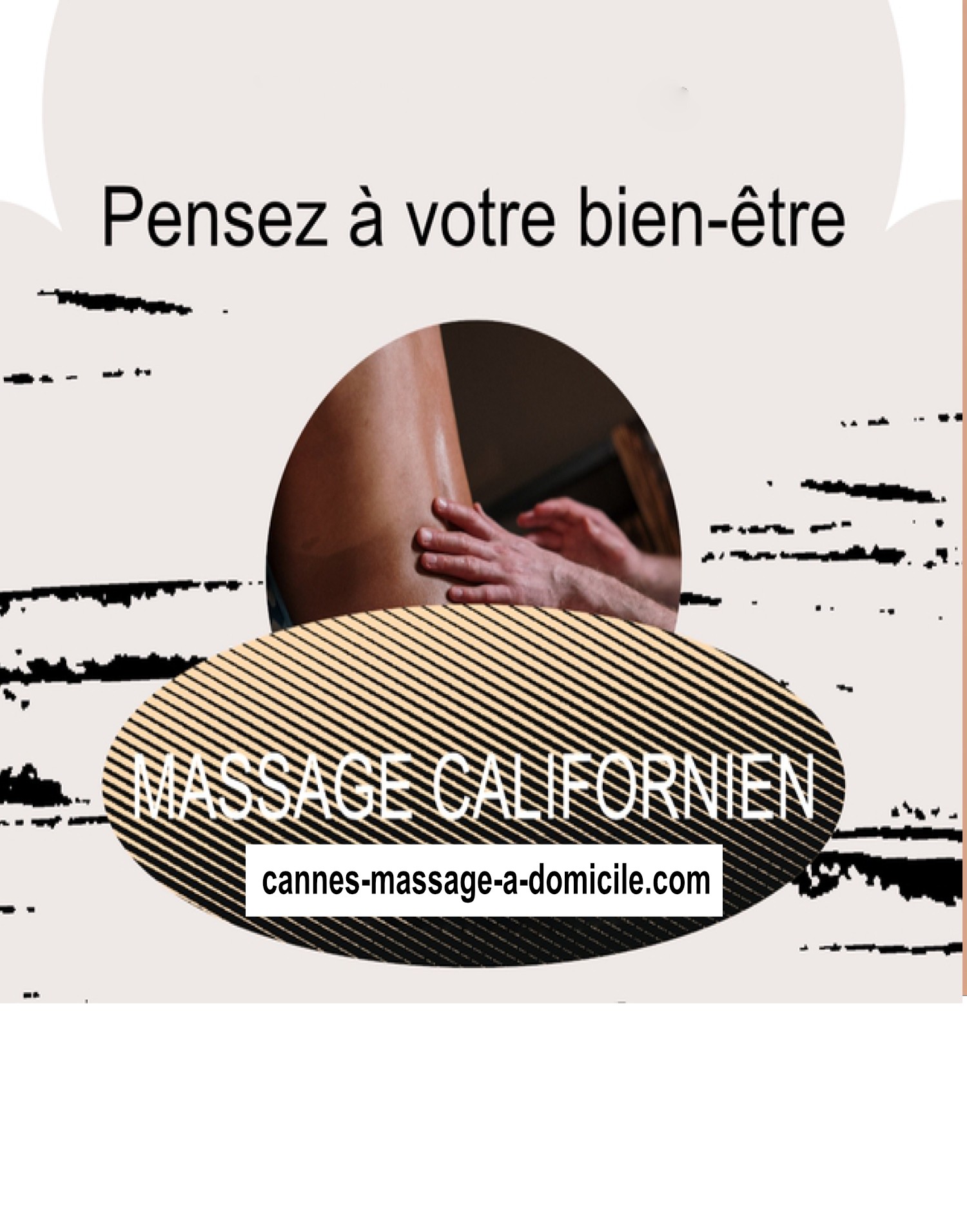 Massage californien à domicile sur le secteur Cannes Antibes
