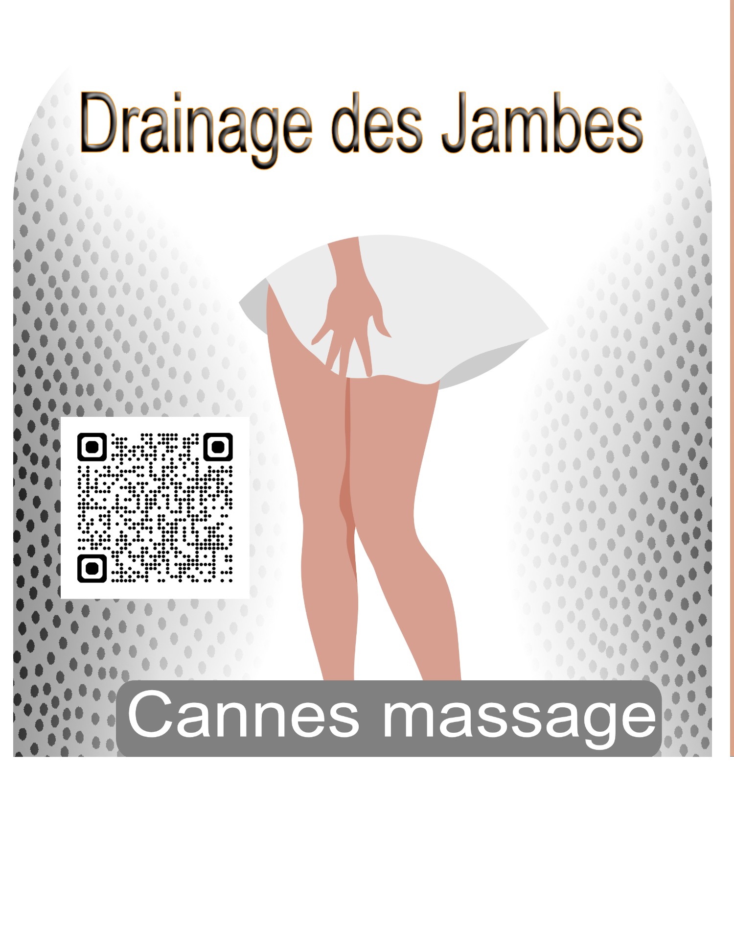 Drainage des jambes cannes massage